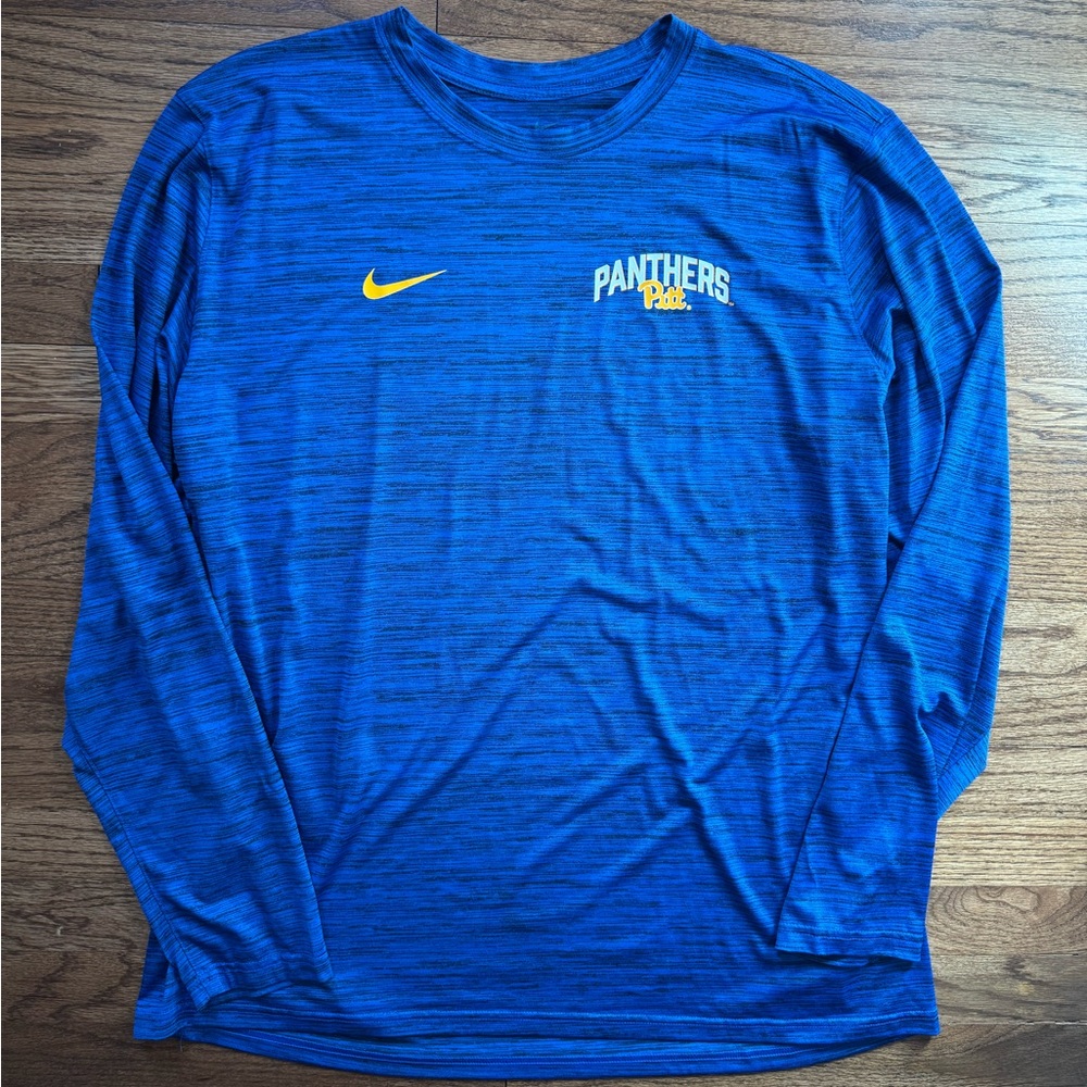 Nike Blue Long Sleeve Panthers Tee